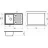 Кухонная мойка GRANULA GR-8002 шварц (черный металлик) 8002 SHBAPC